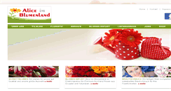 Desktop Screenshot of alice-im-blumenland.de