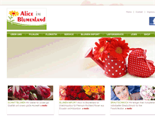 Tablet Screenshot of alice-im-blumenland.de